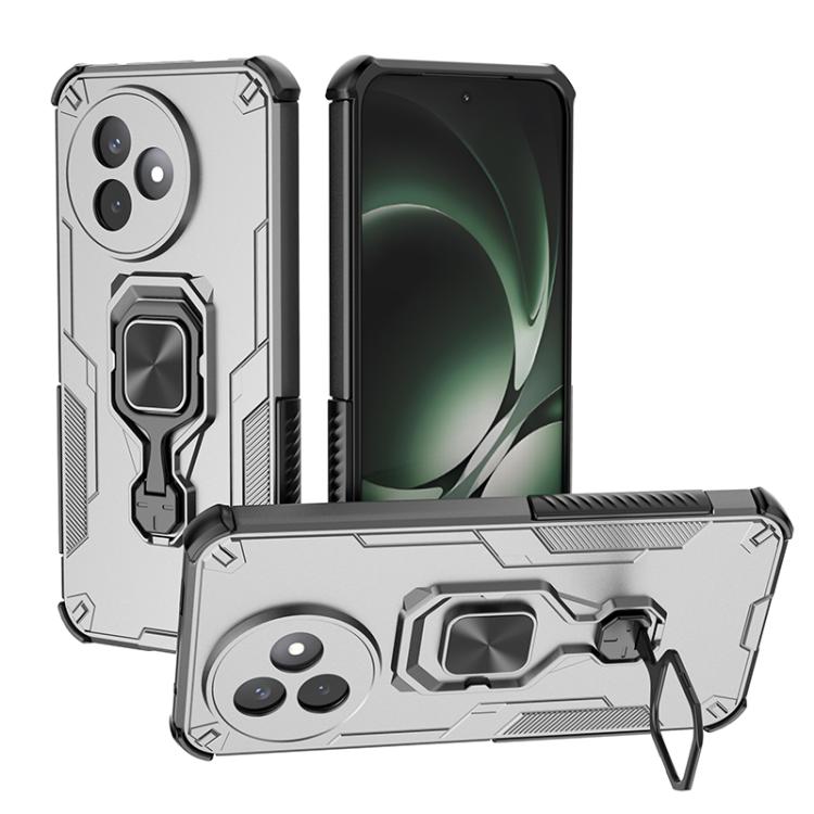 

For Redmi K80 Ultra Metal Kickstand TPU Hybrid PC Phone Case(Grey)