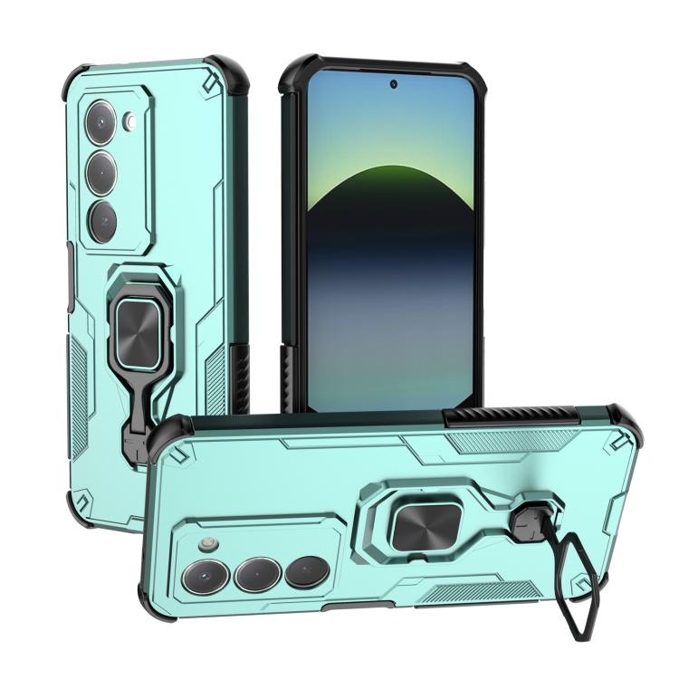 

For Redmi 15 5G Global/15 4G SEA 169mm Metal Kickstand TPU Hybrid PC Phone Case(Green)