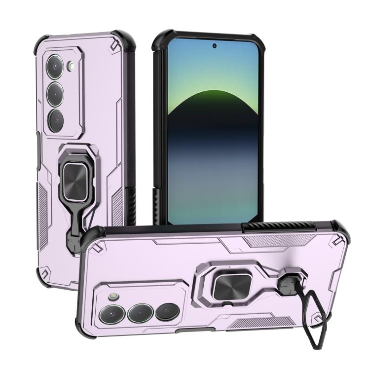 

For Redmi 15 5G Global/15 4G SEA 169mm Metal Kickstand TPU Hybrid PC Phone Case(Purple)