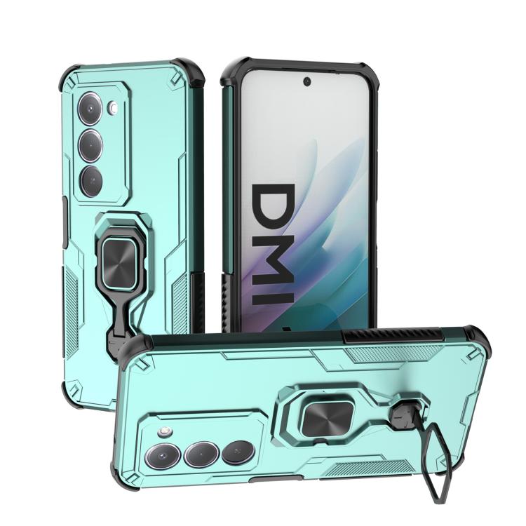 

For Redmi 15 5G / 4G EU 171mm Metal Kickstand TPU Hybrid PC Phone Case(Green)
