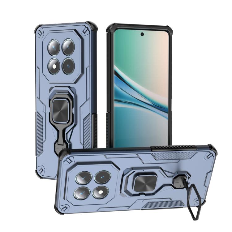 

For Redmi Note 15 5G / 4G Global 164mm Metal Kickstand TPU Hybrid PC Phone Case(Blue)