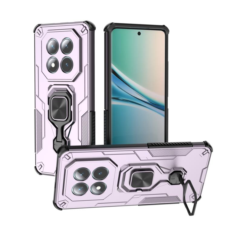 

For Redmi Note 15 5G Global 164mm Metal Kickstand TPU Hybrid PC Phone Case(Purple)