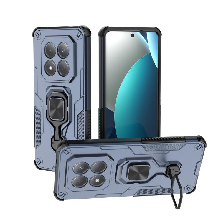 

For Redmi Note 15 Pro 4G Global 163.2mm Metal Kickstand TPU Hybrid PC Phone Case(Purple)