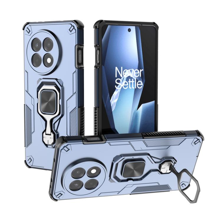

For OnePlus Ace 5 / 5 Pro Metal Kickstand TPU Hybrid PC Phone Case(Blue)