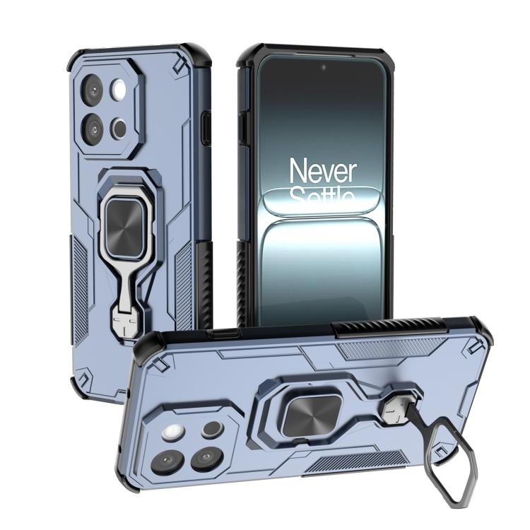 

For OnePlus 13T Metal Kickstand TPU Hybrid PC Phone Case(Blue)