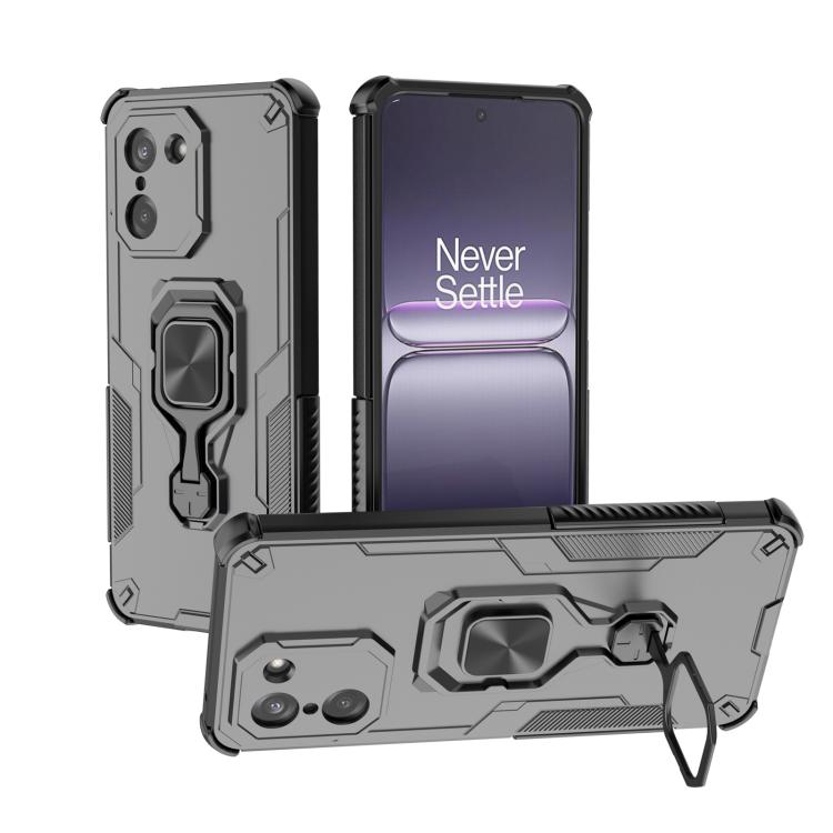 

For OnePlus Ace 5 Racing / Nord CE5 Metal Kickstand TPU Hybrid PC Phone Case(Black)