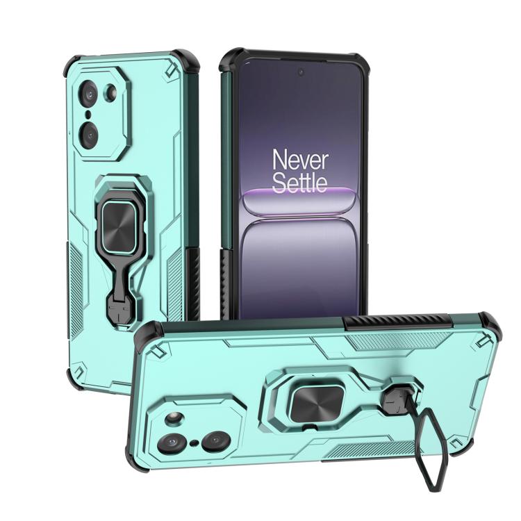 

For OnePlus Ace 5 Racing / Nord CE5 Metal Kickstand TPU Hybrid PC Phone Case(Green)
