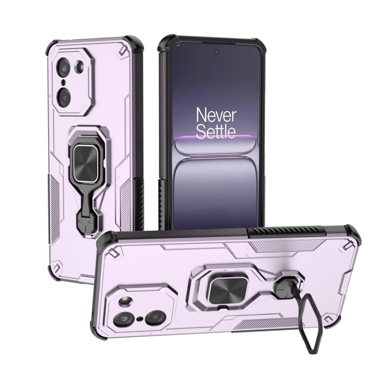 

For OnePlus Ace 5 Racing / Nord CE5 Metal Kickstand TPU Hybrid PC Phone Case(Purple)