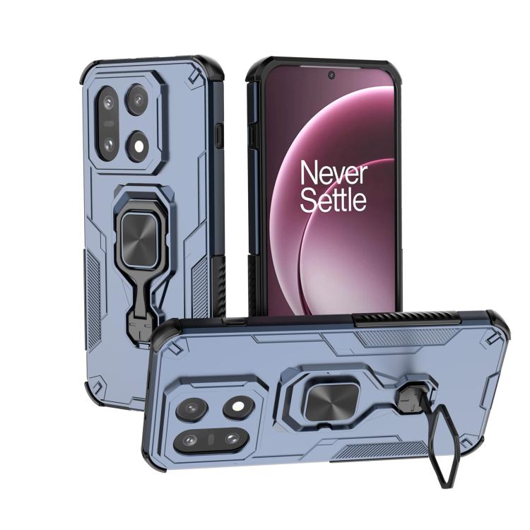 

For OnePlus 15 Metal Kickstand TPU Hybrid PC Phone Case(Blue)