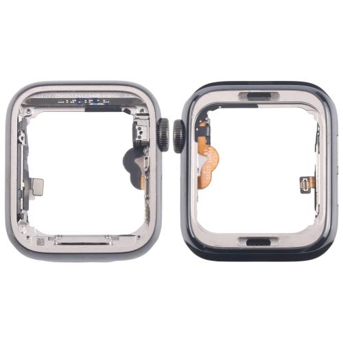 

For Apple Watch Series 5 44mm LTE Graphite Steel Middle Frame Bezel Plate with Crown Spin Axis Flex Cable