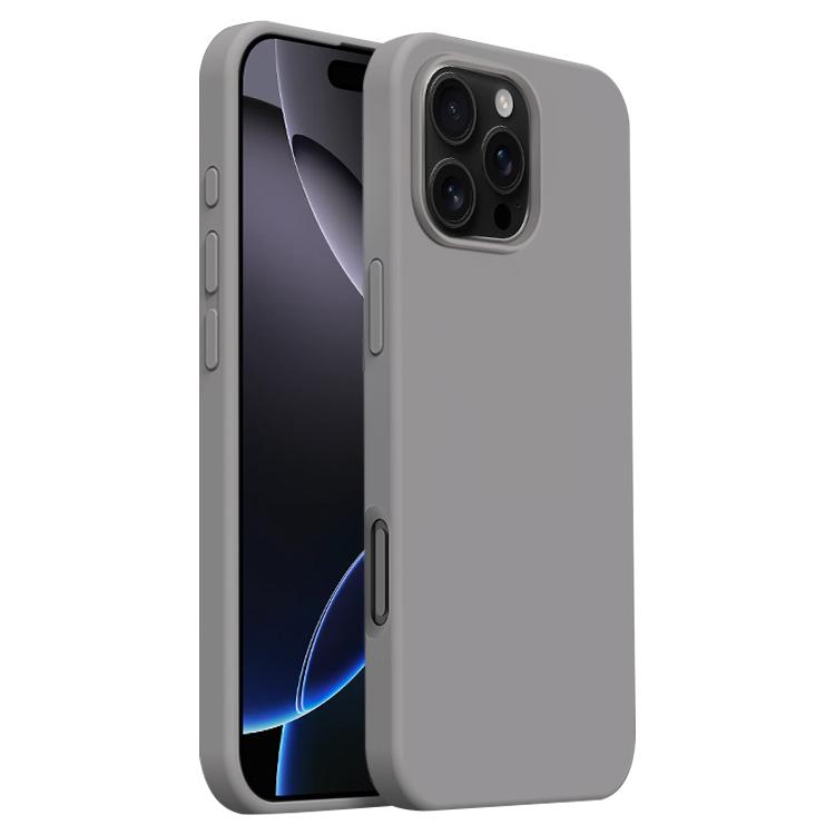 

For iPhone 16 Pro Burom Cloud Sensing Ultra-thin Liquid Silicone Full Coverage Phone Case(Fifty Shades of Grey)