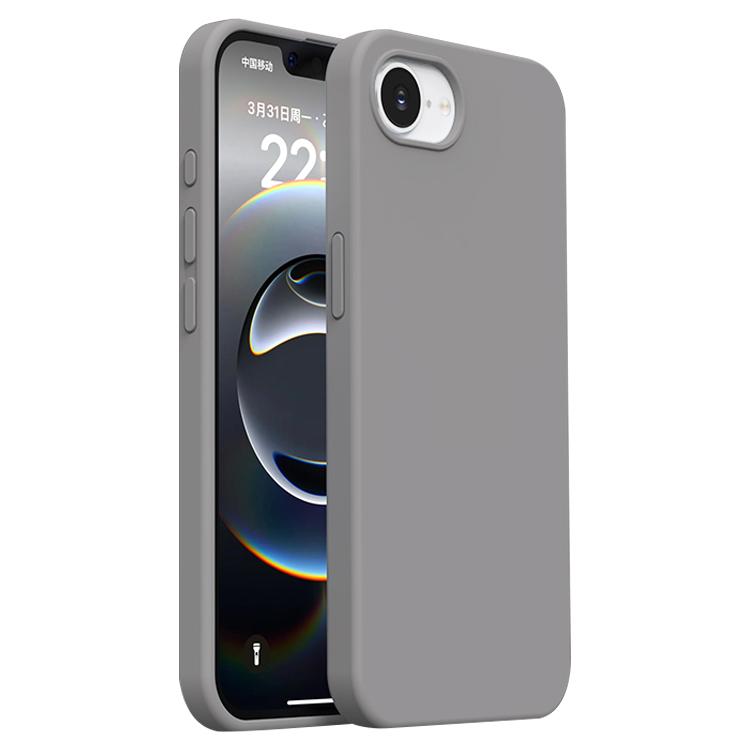 

For iPhone 16e / 17e Burom Cloud Sensing Ultra-thin Liquid Silicone Full Coverage Phone Case(Fifty Shades of Grey)