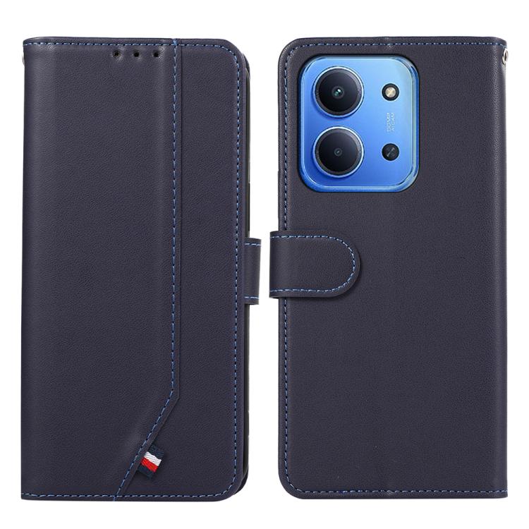 

For Redmi 15C 5G / 4G EU 173mm ABEEL Delicate Texture Splicing RFID Leather Phone Case(Blue)