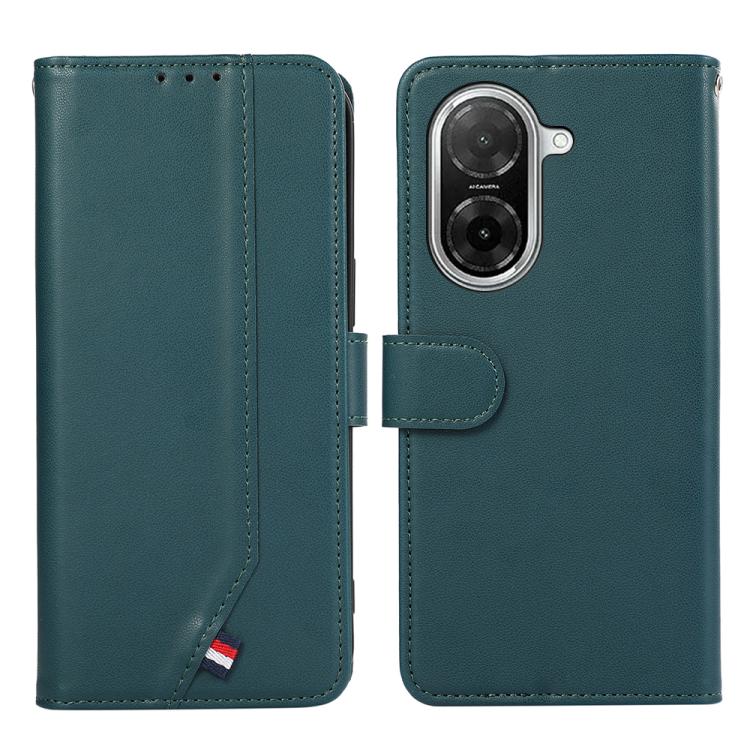 

For Redmi A5 4G 171.7mm / Poco C71 ABEEL Delicate Texture Splicing RFID Leather Phone Case(Green)