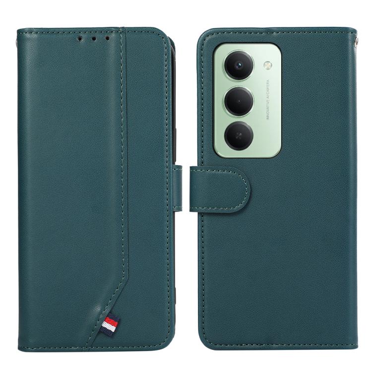 

For Redmi 15 5G Global / 15 4G SEA ABEEL Delicate Texture Splicing RFID Leather Phone Case(Green)