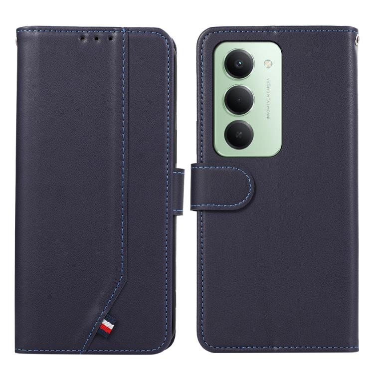 

For Redmi 15 5G / 4G EU 171mm ABEEL Delicate Texture Splicing RFID Leather Phone Case(Blue)