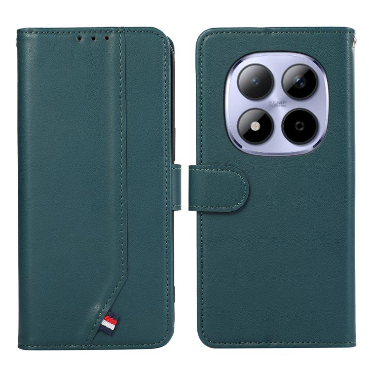 

For Redmi Note 15 Pro 5G Global 163.6mm ABEEL Delicate Texture Splicing RFID Leather Phone Case(Green)