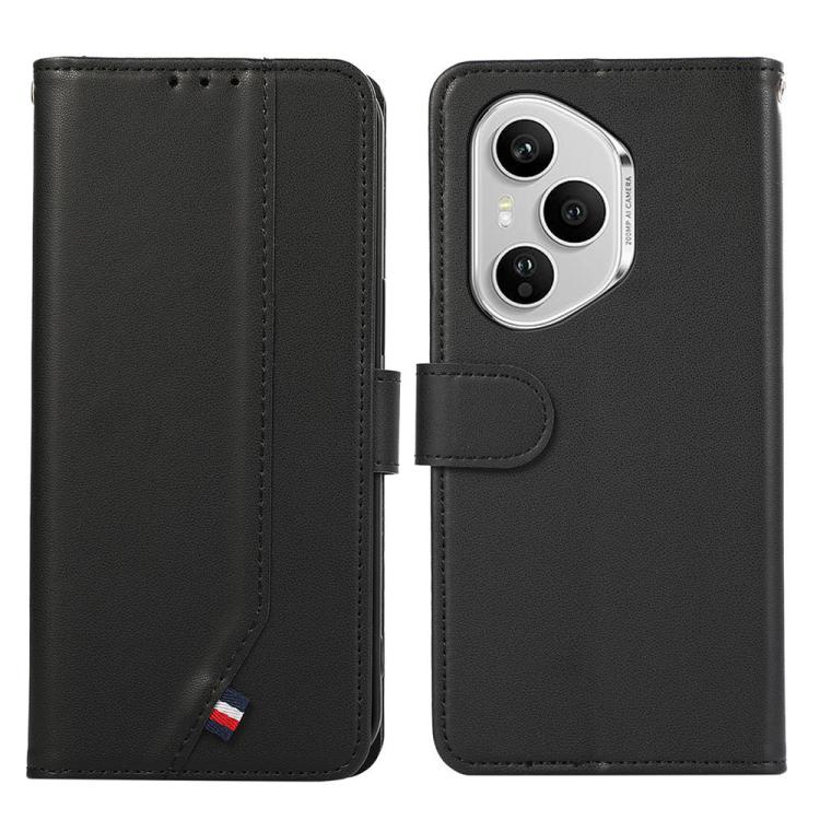 

For Honor 400 Pro Global 160.8mm ABEEL Delicate Texture Splicing RFID Leather Phone Case(Black)