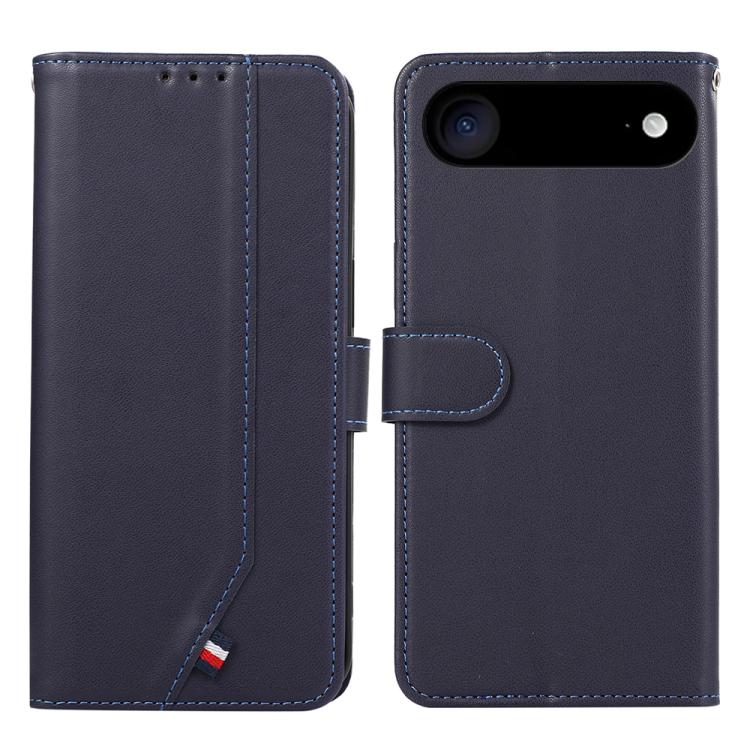 

For iPhone Air ABEEL Delicate Texture Splicing RFID Leather Phone Case(Blue)