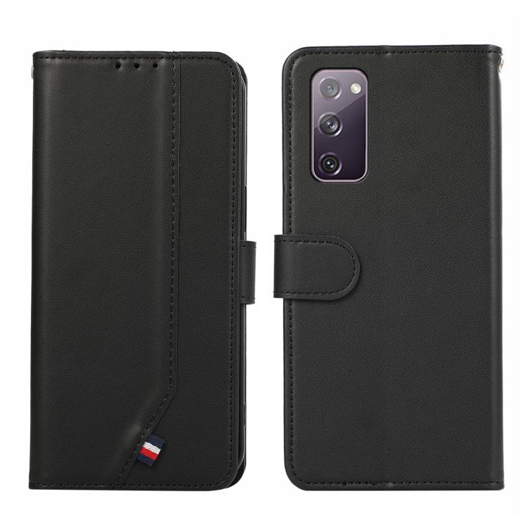 

For Samsung Galaxy S20 FE ABEEL Delicate Texture Splicing RFID Leather Phone Case(Black)