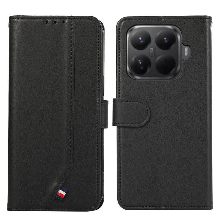 

For Xiaomi 15T Pro 5G ABEEL Delicate Texture Splicing RFID Leather Phone Case(Black)