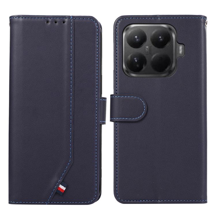 

For Xiaomi 15T Pro 5G ABEEL Delicate Texture Splicing RFID Leather Phone Case(Blue)