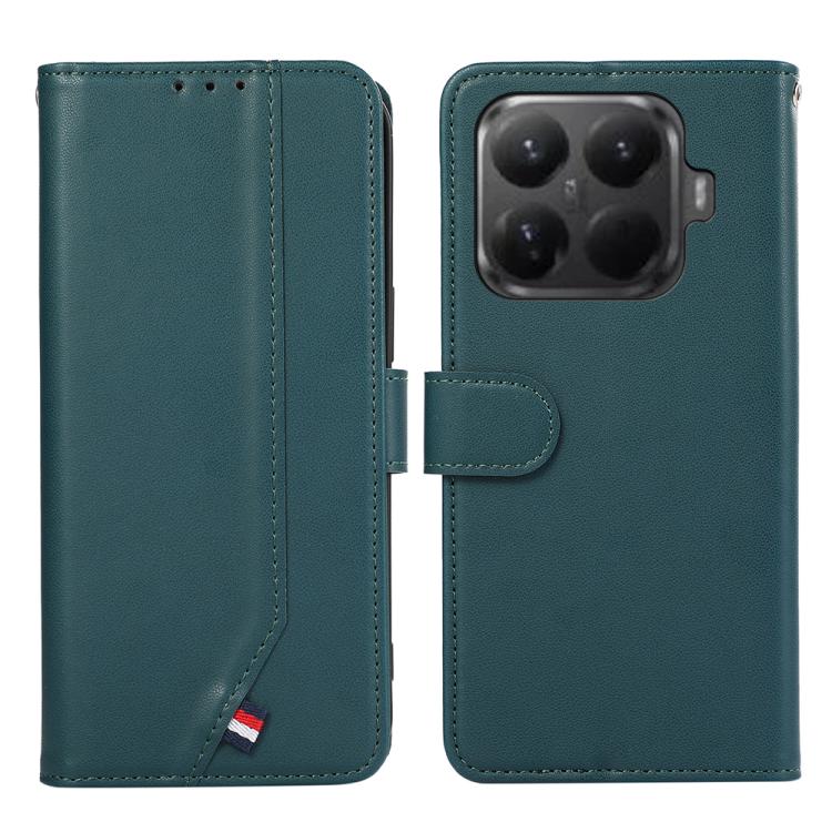 

For Xiaomi 15T Pro 5G ABEEL Delicate Texture Splicing RFID Leather Phone Case(Green)