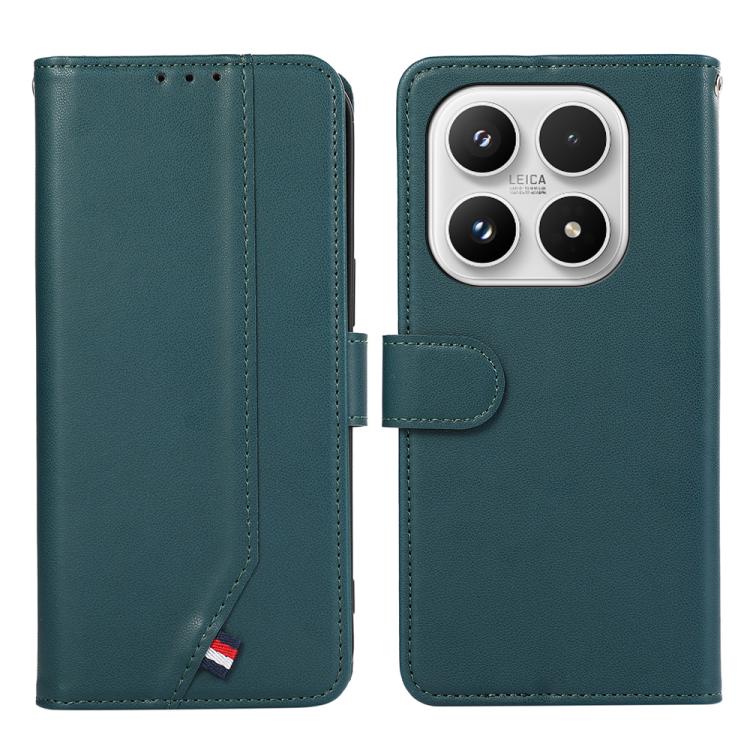 

For Xiaomi 17 ABEEL Delicate Texture Splicing RFID Leather Phone Case(Green)