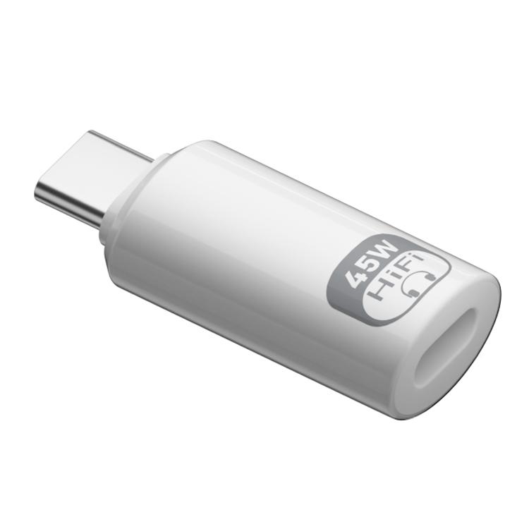

45W 8 Pin to Type-C Full Function Adapter(White)