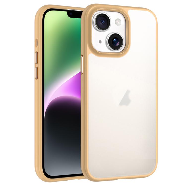 

For iPhone 14 Phantom Frosted Airbag Shockproof Transparent Phone Case(Yellow)