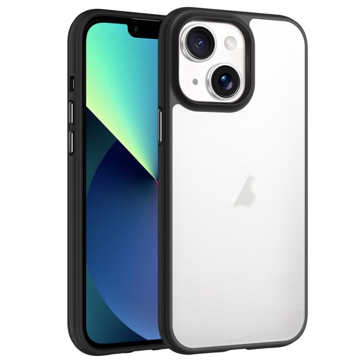 

For iPhone 13 Phantom Frosted Airbag Shockproof Transparent Phone Case(Black)