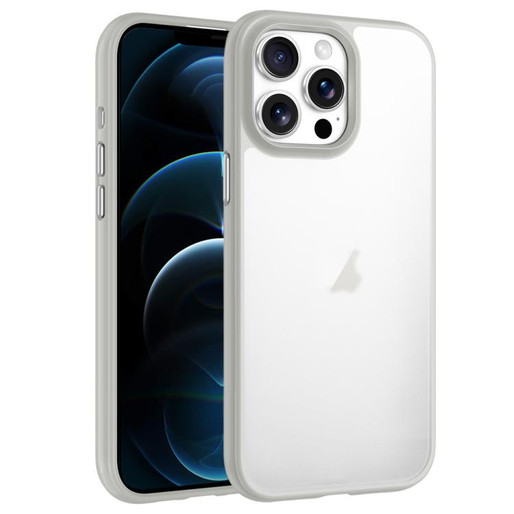 

For iPhone 12 Pro Max Phantom Frosted Airbag Shockproof Transparent Phone Case(Grey)
