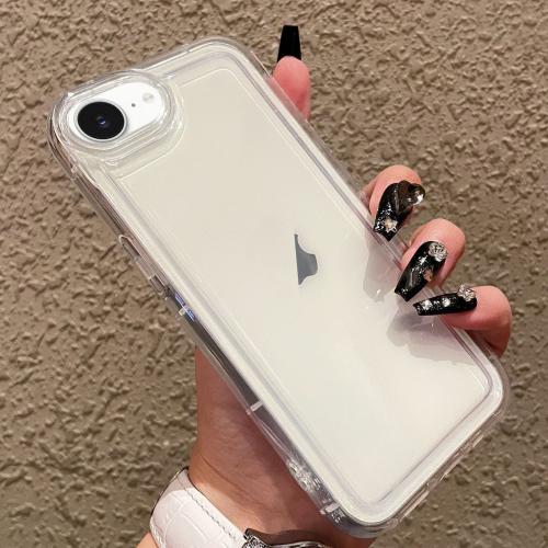 

For iPhone 16e Photo Frame Airbag Shockproof TPU Phone Case(Transparent)