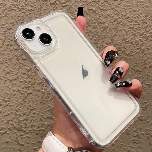 

For iPhone 13 Photo Frame Airbag Shockproof TPU Phone Case(Transparent)