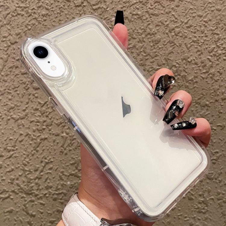 

For iPhone XR Photo Frame Airbag Shockproof TPU Phone Case(Transparent)