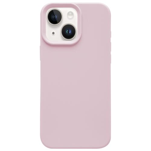 

For iPhone 13 Dopamine Simple Imitation Liquid Silicone Phone Case(Sakura Powder)
