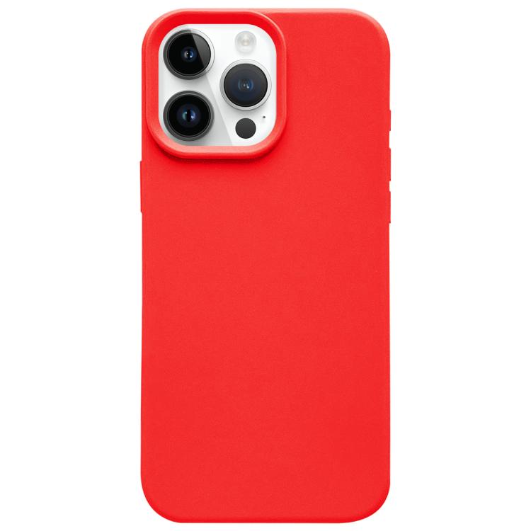 

For iPhone 12 Pro Max Dopamine Simple Imitation Liquid Silicone Phone Case(Red)