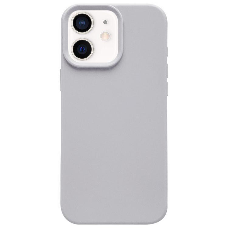 For iPhone 11 Dopamine Simple Imitation Liquid Silicone Phone Case(Smoky Blue)