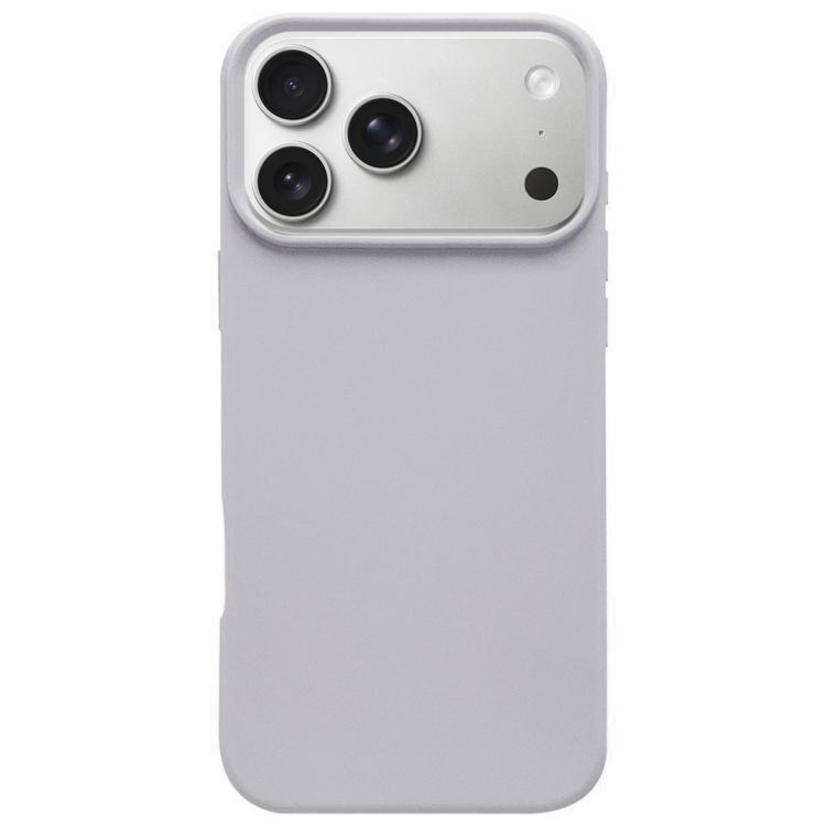 

For iPhone 17 Pro Max Dopamine Simple Imitation Liquid Silicone Phone Case(Smoky Blue)