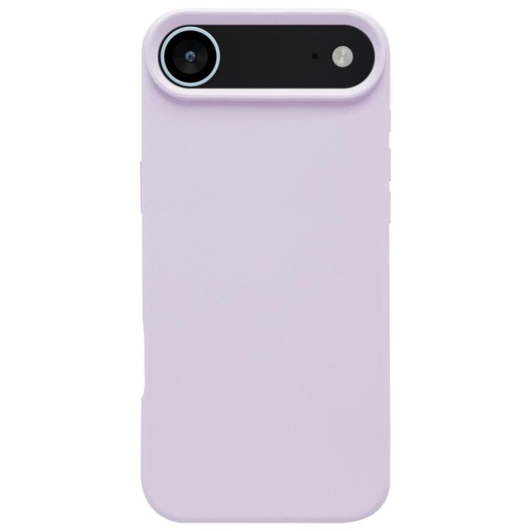 

For iPhone 17 Air Dopamine Simple Imitation Liquid Silicone Phone Case(Bean Purple)