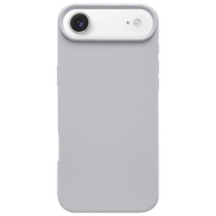 For iPhone Air Dopamine Simple Imitation Liquid Silicone Phone Case(Smoky Blue)