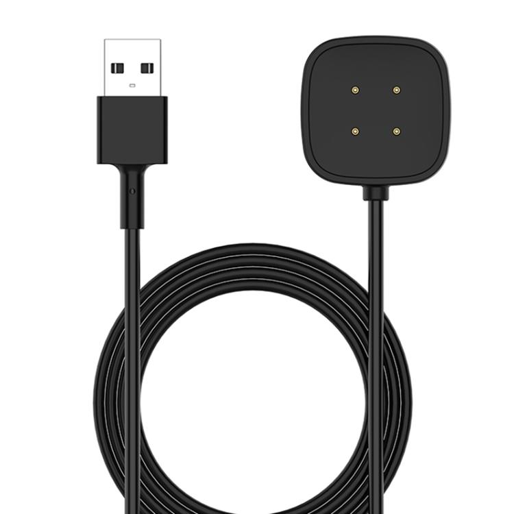 

For Fitbit Versa 4 / 3 Sense 2 / Sense xDfind USB-A Port Watch Magnetic Charging Cable, Length: 1m(Black)