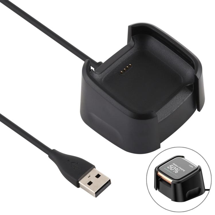 

For Fitbit Versa 2 xDfind USB-A Port Watch Charging Dock Base Stand Holder, Length: 1m(Black)