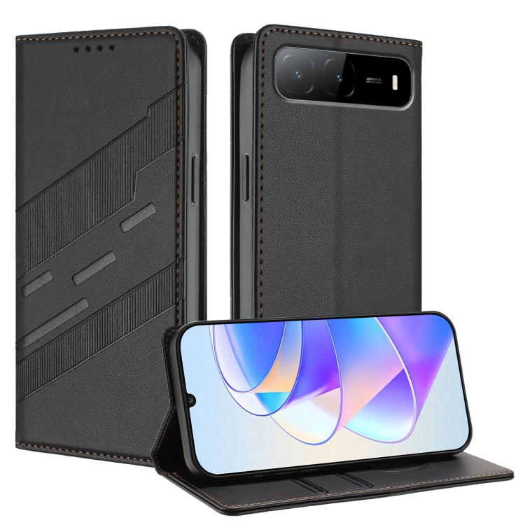 

For Infinix Hot 60i 5G Embossed Multi-functional Wallet Retro Leather Phone Case(Black)
