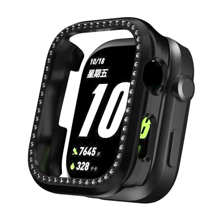 

For Huawei Watch D2 Single Row Diamond Half Coverage PC Hollow Watch Case(Black)