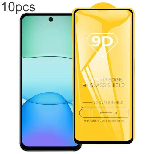 

For Xiaomi Redmi 13x 10pcs 9D Full Glue Full Screen Tempered Glass Film