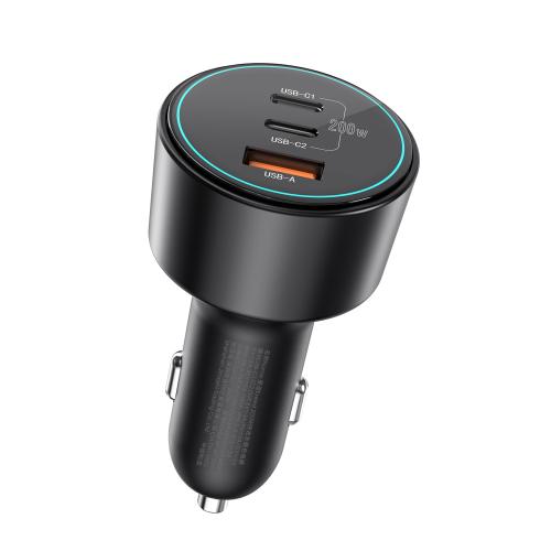 

WiWU Wi-QC026 Starship Series 200W QC + PD Fast Car Charger(Black)