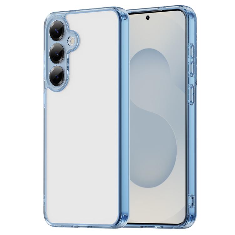 

For Samsung Galaxy S24+ 5G PC Hybrid TPU Airbag Shockproof Phone Case(Transparent Blue)