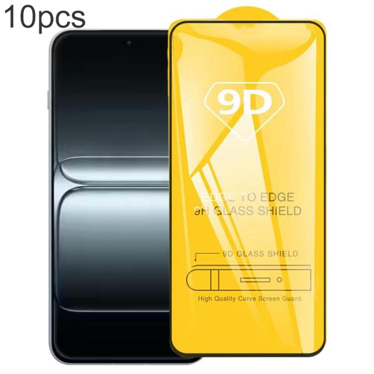 

For OnePlus 13T 10pcs 9D Full Glue Full Screen Tempered Glass Film