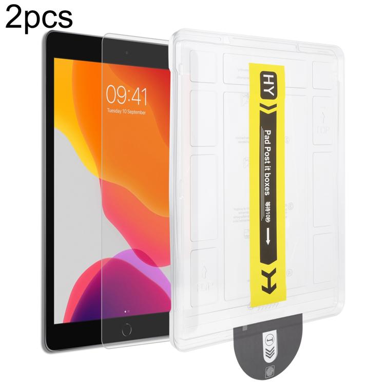 

For iPad 10.2 2021 / 2020 2pcs Dust-Free Easy Install HD Tempered Glass Film